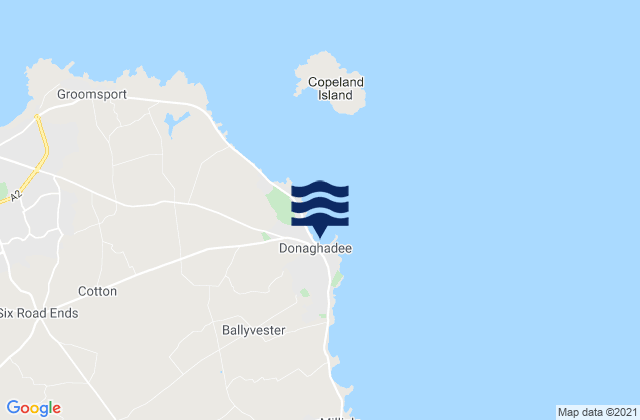 Mappa delle Getijden in Donaghadee, United Kingdom