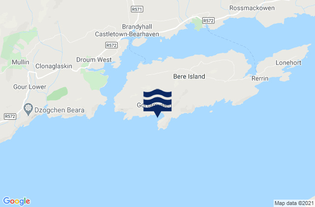 Mappa delle Getijden in Doonbeg Head, Ireland