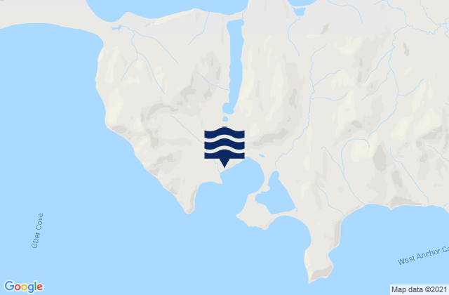 Mappa delle Getijden in Dora Harbor, United States