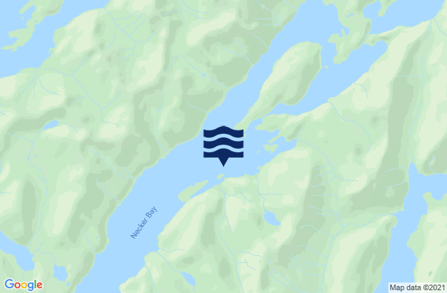 Mappa delle Getijden in Dorothy Cove Necker Bay, United States