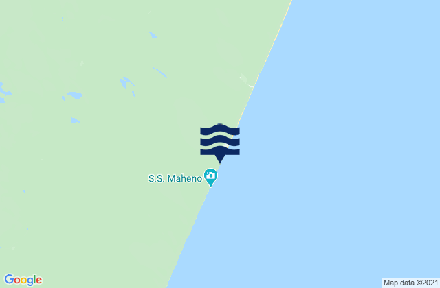 Mappa delle Getijden in Double Island Point - East Side, Australia