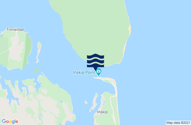 Mappa delle Getijden in Double Island Point - North Coast, Australia