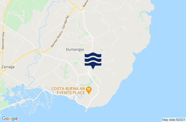 Mappa delle Getijden in Dumangas, Philippines