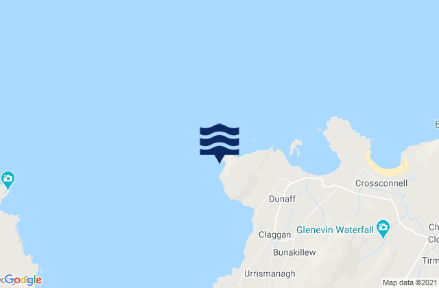 Mappa delle Getijden in Dunaff Head, Ireland