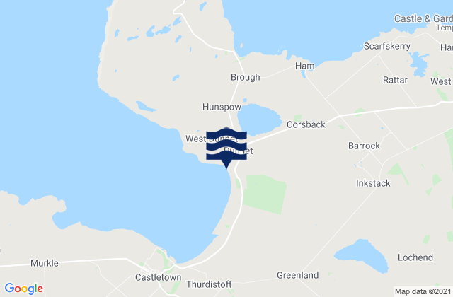Mappa delle Getijden in Dunnet Bay, United Kingdom