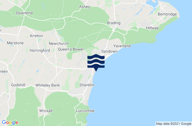 Mappa delle Getijden in Dunroamin Beach, United Kingdom