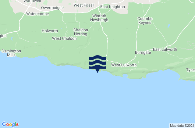 Mappa delle Getijden in Durdle Door Beach, United Kingdom