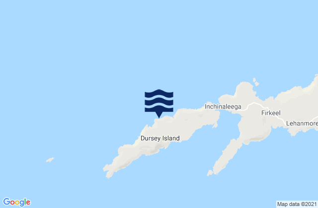 Mappa delle Getijden in Dursey Island, Ireland