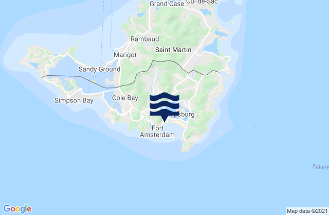 Mappa delle Getijden in Duth Cul de Sac, U.S. Virgin Islands