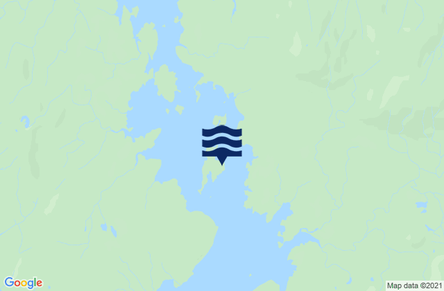 Mappa delle Getijden in Eagle Island, United States