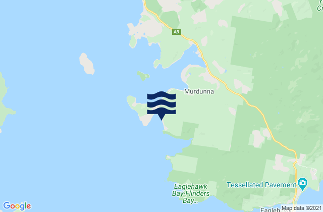 Mappa delle Getijden in Eaglehawk Neck Reef, Australia