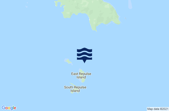 Mappa delle Getijden in East Repulse Island, Australia