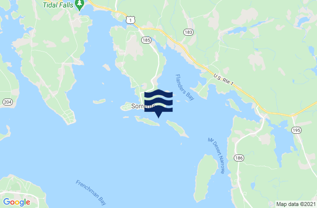 Mappa delle Getijden in Eastern Point Harbor, United States