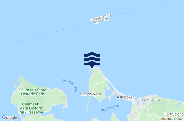 Mappa delle Getijden in Eatons Neck Point, United States