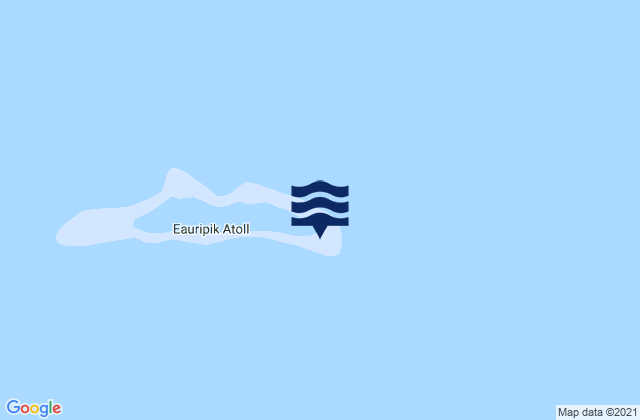 Mappa delle Getijden in Eauripik Municipality, Micronesia