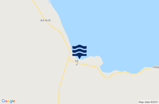 Mappa delle Getijden in Edd, Eritrea