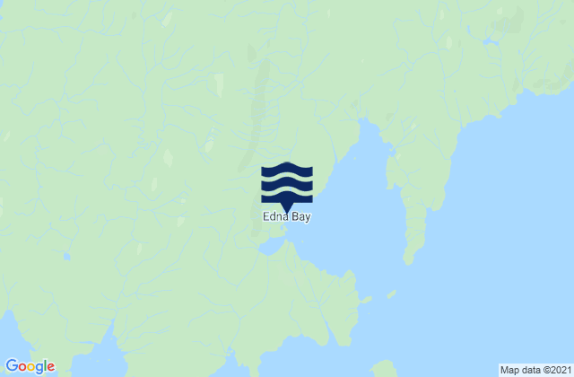 Mappa delle Getijden in Edna Bay, United States