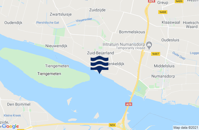 Mappa delle Getijden in Eemhaven, Netherlands