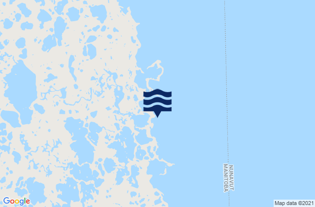 Mappa delle Getijden in Egg Island, Canada