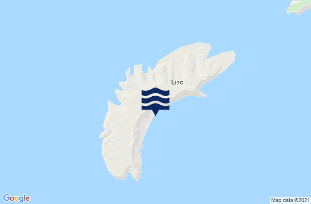 Mappa delle Getijden in Eiao, French Polynesia