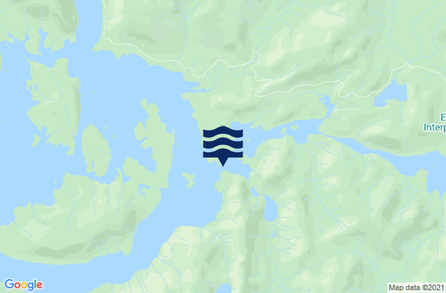 Mappa delle Getijden in El Capitan Strait, United States