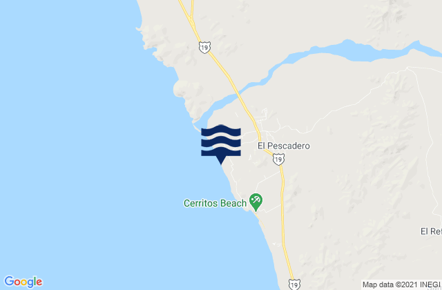 Mappa delle Getijden in El Pescadero, Mexico