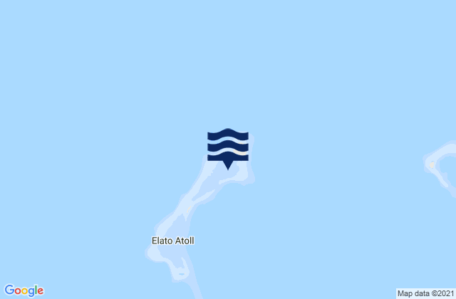 Mappa delle Getijden in Elato, Micronesia
