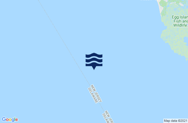 Mappa delle Getijden in Elbow Bay, United States