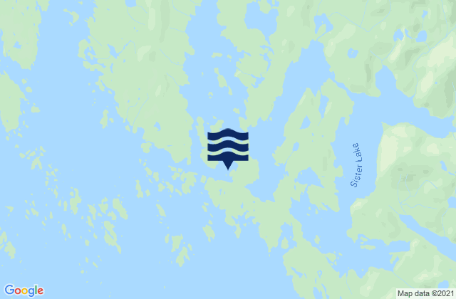 Mappa delle Getijden in Elbow Passage Klag Bay, United States