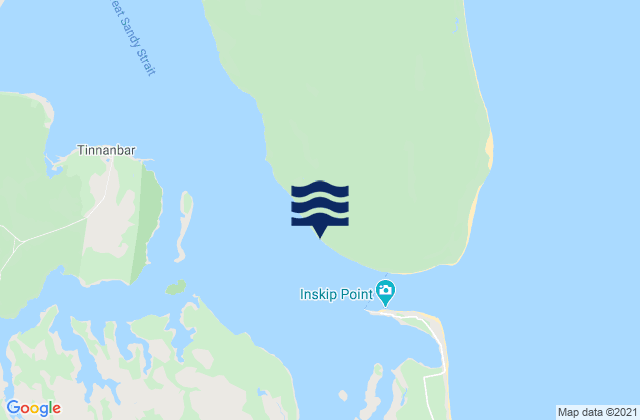 Mappa delle Getijden in Elbow Point, Australia