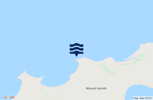 Mappa delle Getijden in Elcho Island, Australia