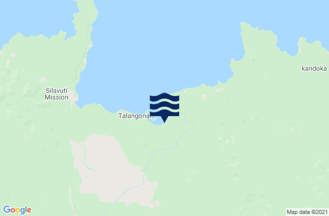 Mappa delle Getijden in Eleonora Bay, Papua New Guinea