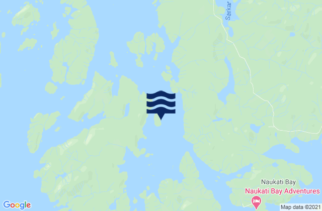 Mappa delle Getijden in Elghi Island, United States