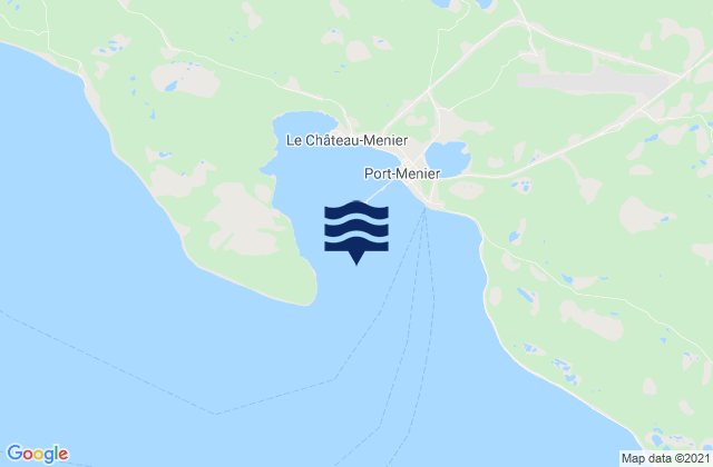 Mappa delle Getijden in Ellis Bay, Canada