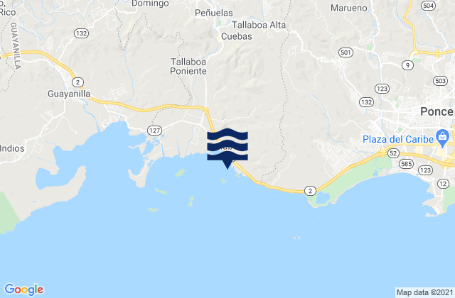 Mappa delle Getijden in Encarnación Barrio, Puerto Rico
