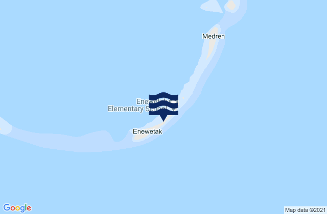 Mappa delle Getijden in Enewetak, Marshall Islands