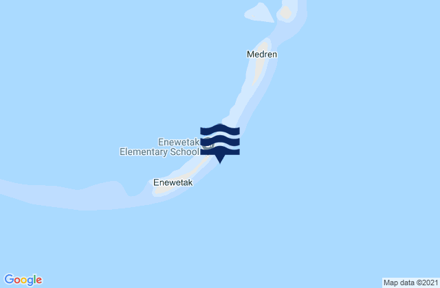 Mappa delle Getijden in Enewetak, Micronesia