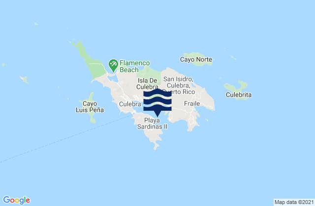 Mappa delle Getijden in Ensenada Honda, Puerto Rico
