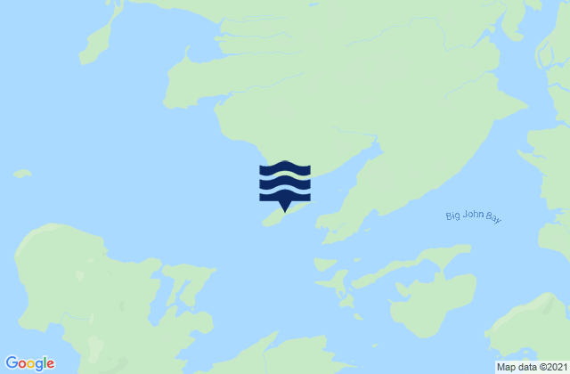 Mappa delle Getijden in Entrance Island, United States