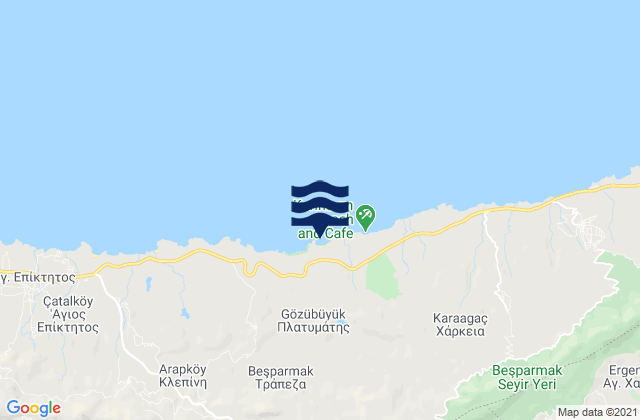Mappa delle Getijden in Epichó, Cyprus