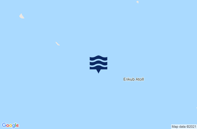 Mappa delle Getijden in Erikub Atoll, Marshall Islands