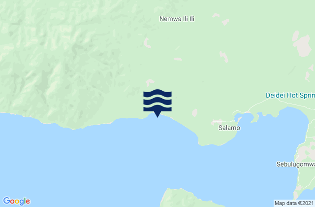 Mappa delle Getijden in Esa’ala, Papua New Guinea