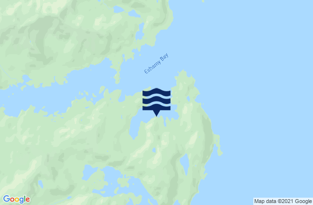 Mappa delle Getijden in Eshamy Bay Knight Island Passage, United States