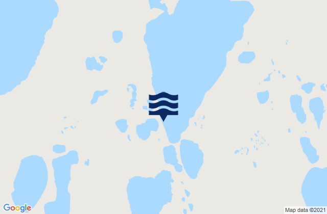 Mappa delle Getijden in Eskimo Lakes Station 1c, United States