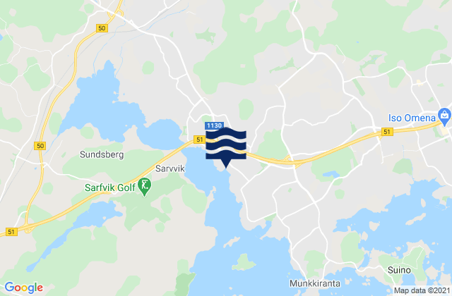 Mappa delle Getijden in Espoo, Finland