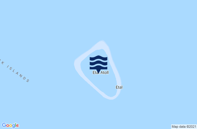 Mappa delle Getijden in Ettal, Micronesia