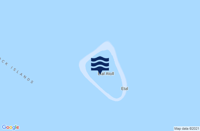 Mappa delle Getijden in Ettal Municipality, Micronesia