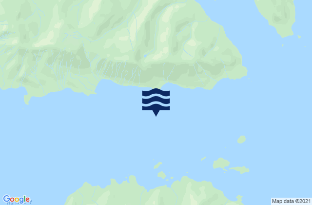 Mappa delle Getijden in Eva Islands, United States