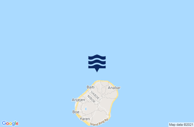 Mappa delle Getijden in Ewa District, Nauru