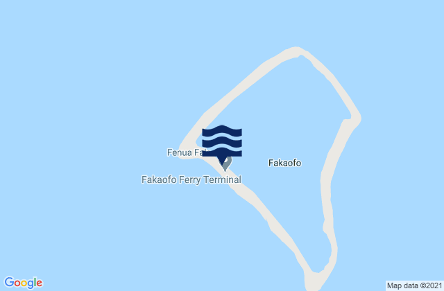 Mappa delle Getijden in Fakaofo Island, Samoa